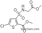 Molecular Structure of 906522-87-0 (Methyl 5-Chloro-N-(Methoxycarbonylmethyl)-3-Sulfamoyl-Thiophene-2-Carboxylate)